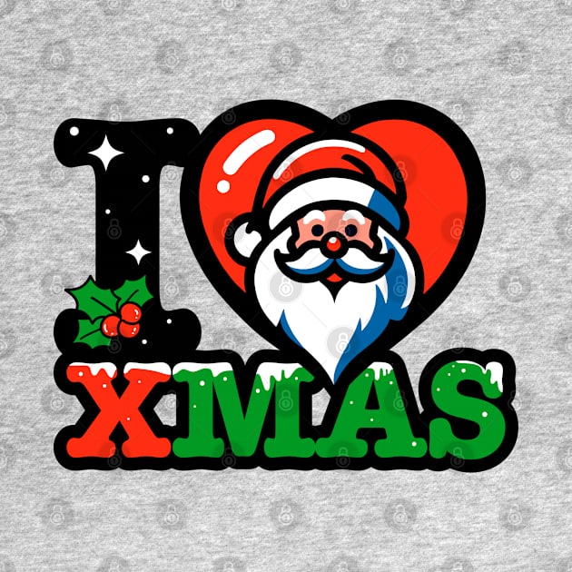 I heart santa claus xmas by opippi